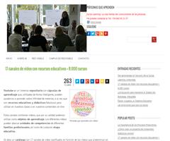 17 canales de vídeo con recursos educativos + 8.000 cursos