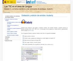 Audacity en el INTEF