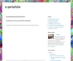 Cuadro de evidencias portfolio