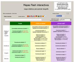 Mapas Flash interactivos. Juegos didácticos para aprender Geografía
