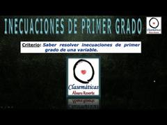 (Inecuaciones) - Inecuaciones de Primer Grado