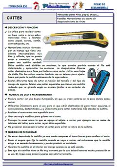 Cutter: Ficha de Herramienta del Taller de Tecnologías
