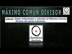 (Divisibilidad) - Máximo Común Divisor