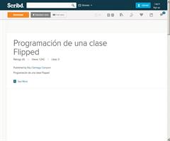 Ejemplo de programación para una clase invertida "flipped classroom"