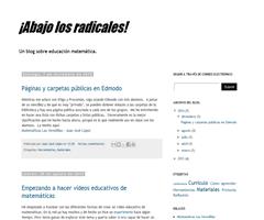 ¡Abajo los radicales! Un blog sobre educación matemática.