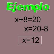 Ecuaciones de primer grado con una incógnita.