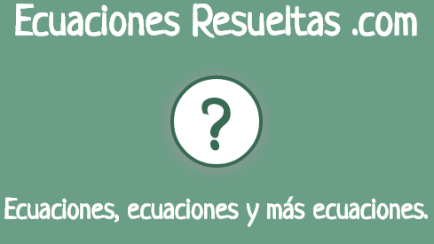 Ecuaciones de primer grado