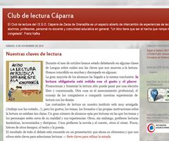 Blog de lectura y biblioteca del I.E.S.O. Cáparra de Zarza de Granadilla