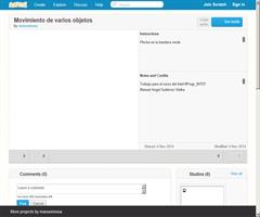 Movimiento de varios objetos (scratch)