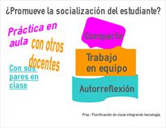 Infografía de reflexión: cómo el proyecto promueve la socialización del alumnado (Actividad 3.1. MOOC_intef ABP)