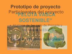 Prototipo de proyecto "pelota vasca sostenible"