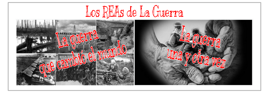 Experiencia colaborativa intercentros: REA sobre la guerra. Motivación del alumnado con el contacto a través de las redes. 