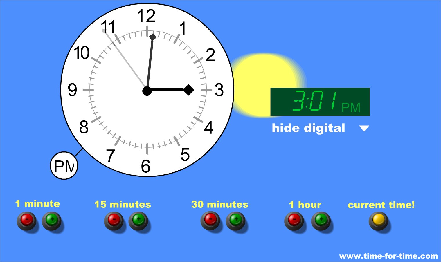 APRENDER LAS HORAS CON LA PDI