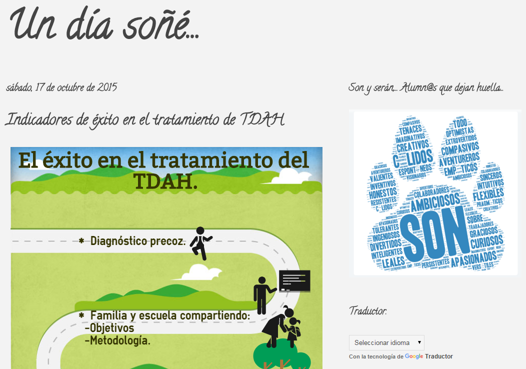 Blog del curso del INTEF sobre TDAH.
