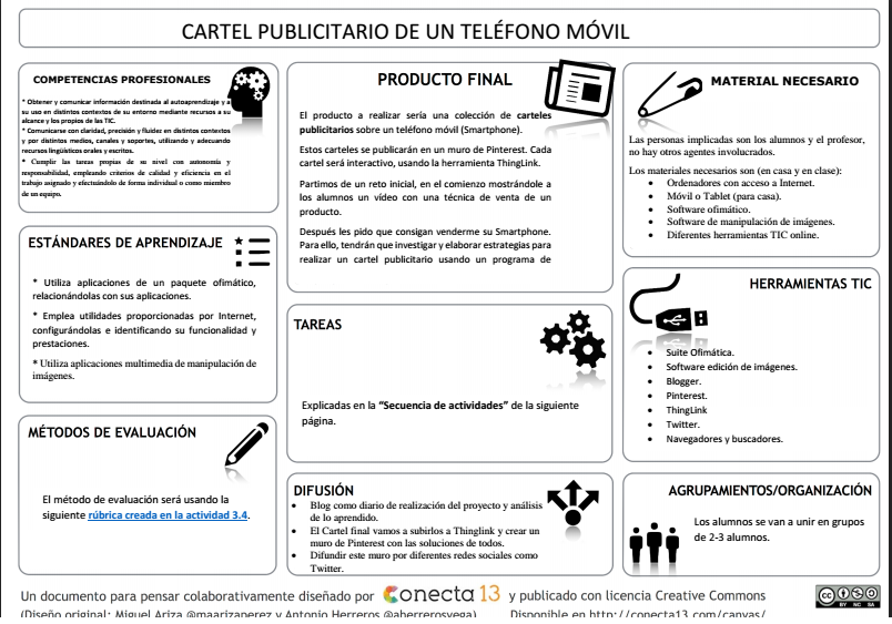 Cartel publicitario de un teléfono móvil