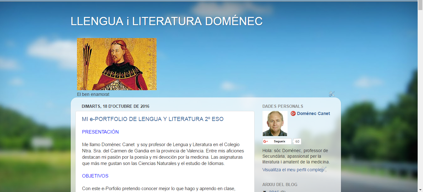 Mi e-Portfolio de Lengua y LIteratura 2º ESO