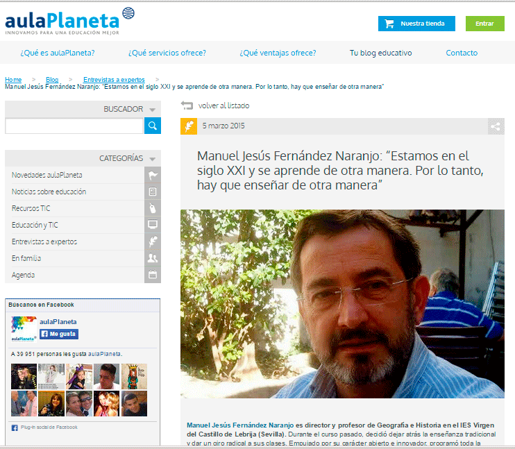 Entrevista al profesor Manuel Jesús Fernández Naranjo.