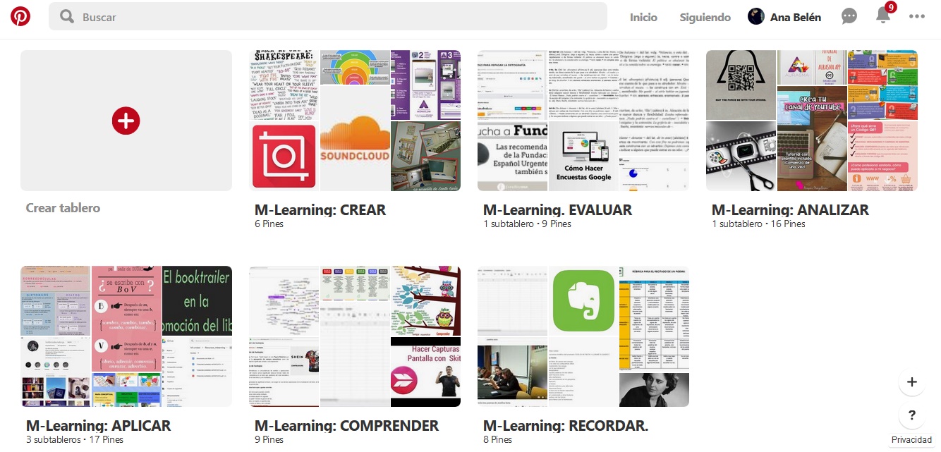 El Proyecto Final de M-Learning  para Educación