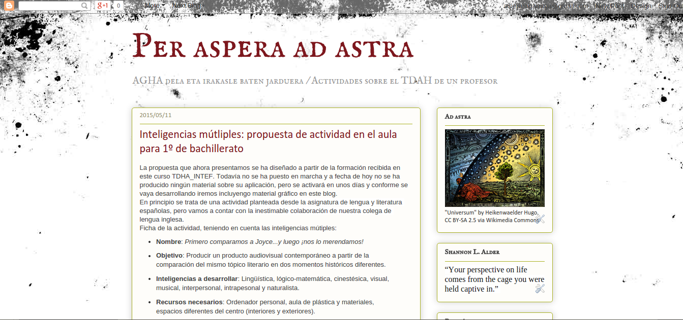 Blog Per aspera ad astra