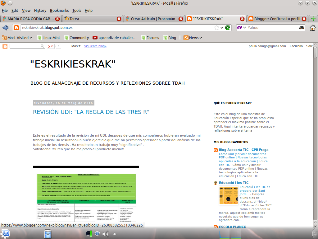 BLOG "ESKRIKIESKRAK"