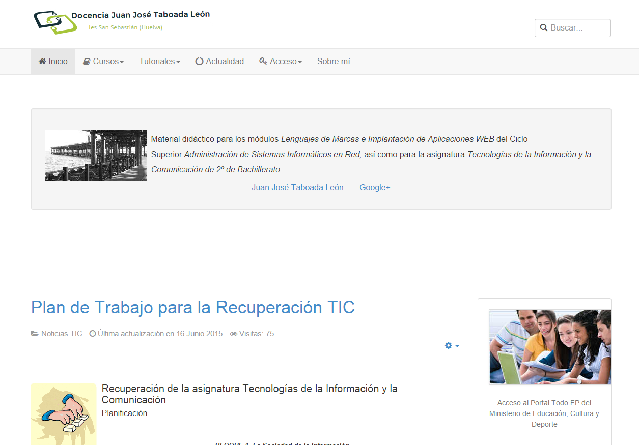 Docencia Juan José Taboada