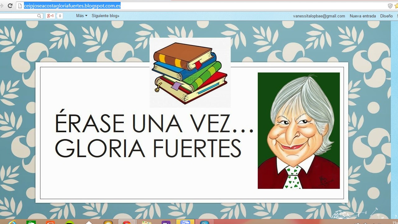 Plan de cultural digital: "ÉRASE UNA VEZ GLORIA FUERTES"