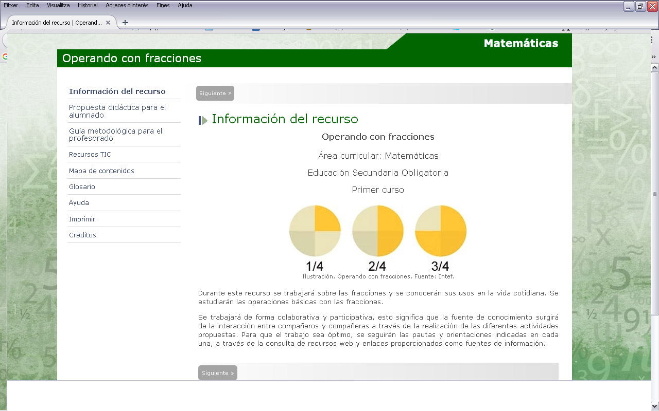 ANÁLISIS DEL REA "OPERANDO CON FRACCIONES"