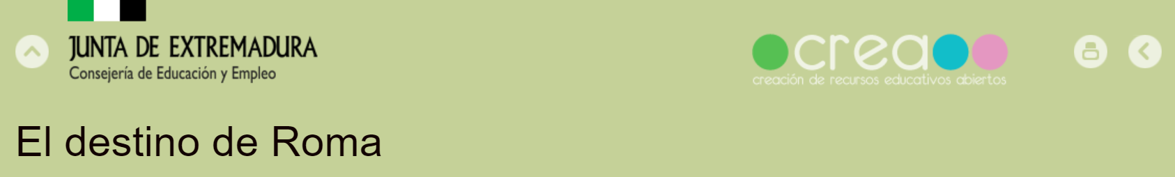 Análisis del REA "El destino de Roma"