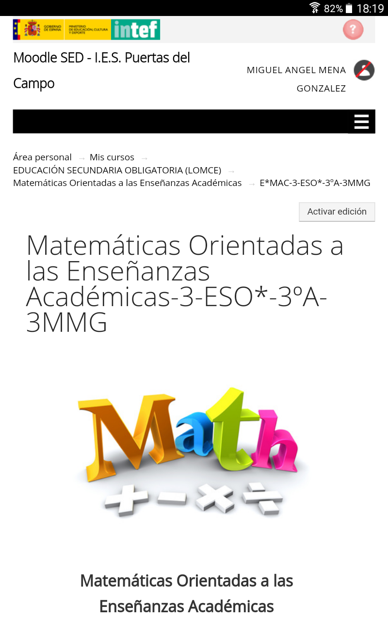 3º ESO - Matemáticas Orientadas a las Enseñanzas Académicas