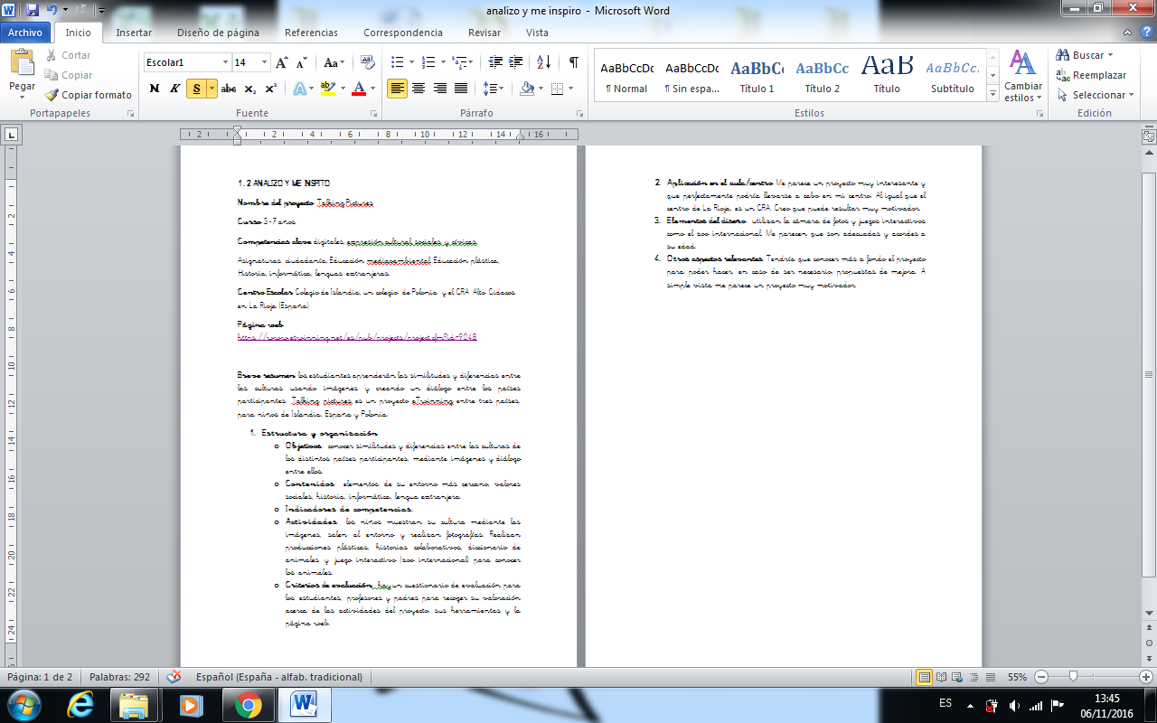 ANALIZO Y ME INSPIRO