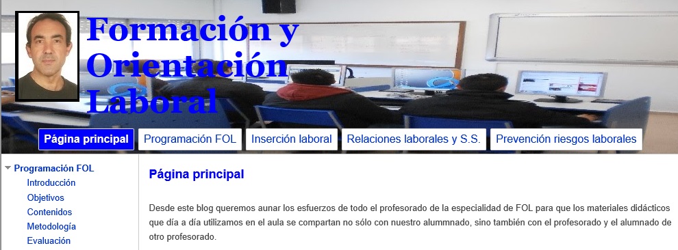 Web para consultar el módulo de Formación y Orientación Laboral