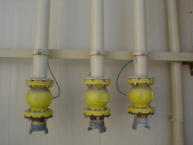 image Detalle del sistema de descarga por aspiración de una fábrica de piensos