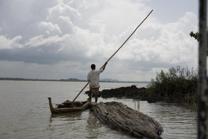 image Embarcación de papiro en el lago Tana en Etiopía