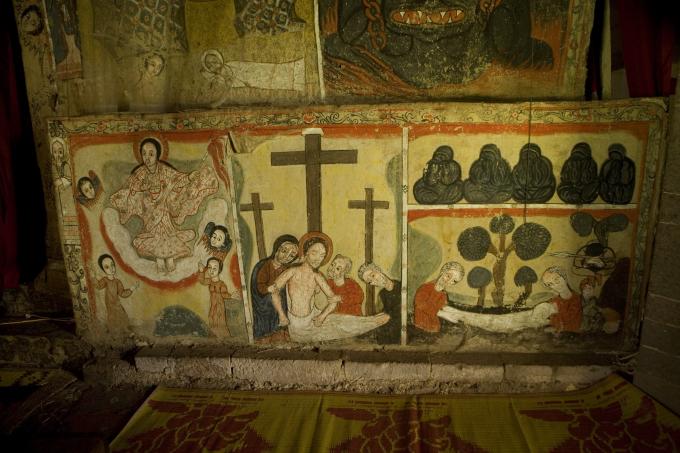 image Muerte, entierro y resurrección de Jesús, monasterio Kibran Gabriel, Etiopía