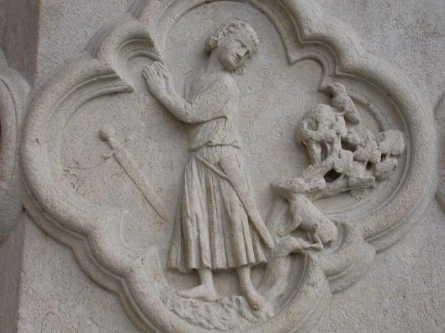 image Cuadrifolios del portal de San Salvador de la Catedral de Amiens, Francia