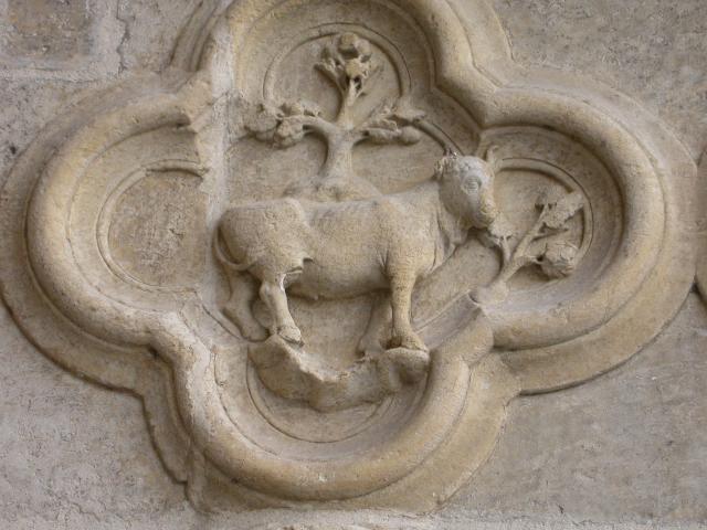 image Cuadrifolio del portal de San Fermín de la Catedral de Amiens, Francia