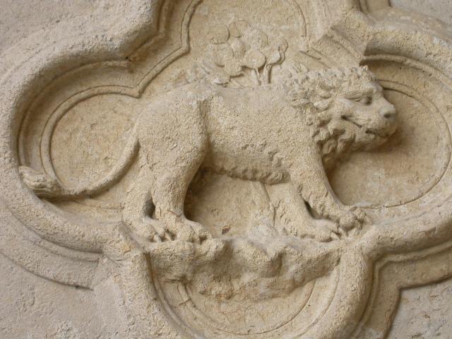 image Cuadrifolio del portal de San Fermín de la Catedral de Amiens, Francia