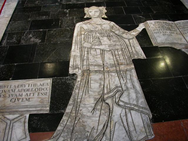 image Taracea del pavimento de la Catedral de Siena, Italia