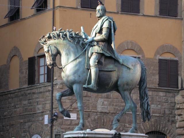 image Escultura ecuestre de Cosme de Médici o Cosme el Viejo, Florencia, Italia