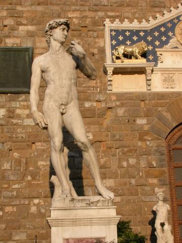 image David de Miguel Ángel en la Plaza de la Señoría, Florencia, Italia