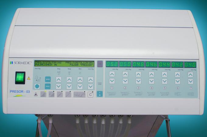 image Presoterapia: consola con valores de tensión arterial