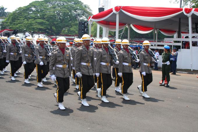image Desfile de hombres, Jakarta, Indonesia