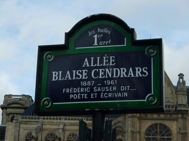 image Letrero de la Avenida Blaise Cendrars, París