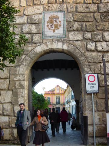 image Puerta de acceso al Patio de Banderas, Reales Alcázares, Sevilla