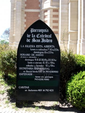 image Panel explicativo en la Catedral de San Isidro, Buenos Aires, Argentina