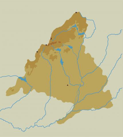 ilustracion Mapa físico de Madrid