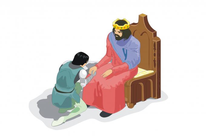 ilustracion Escenificación del acto de vasallaje