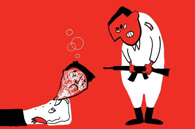 ilustracion Escuadra hacia la muerte: El cabo se cabrea