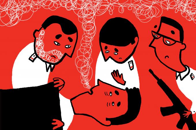 ilustracion Escuadra hacia la muerte: Luis está enfermo