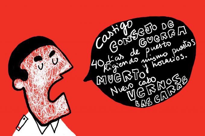 ilustracion Escuadra hacia la muerte: Pedro toma el mando